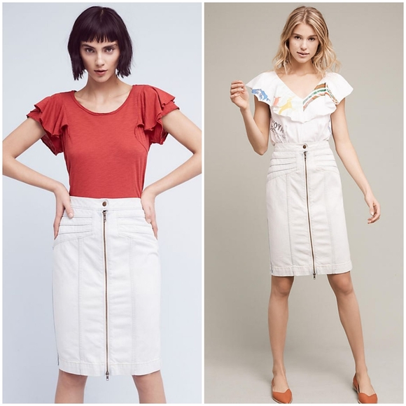 Anthropologie Dresses & Skirts - Pilcro and the Letterpress Zip Front Pencil Skirt